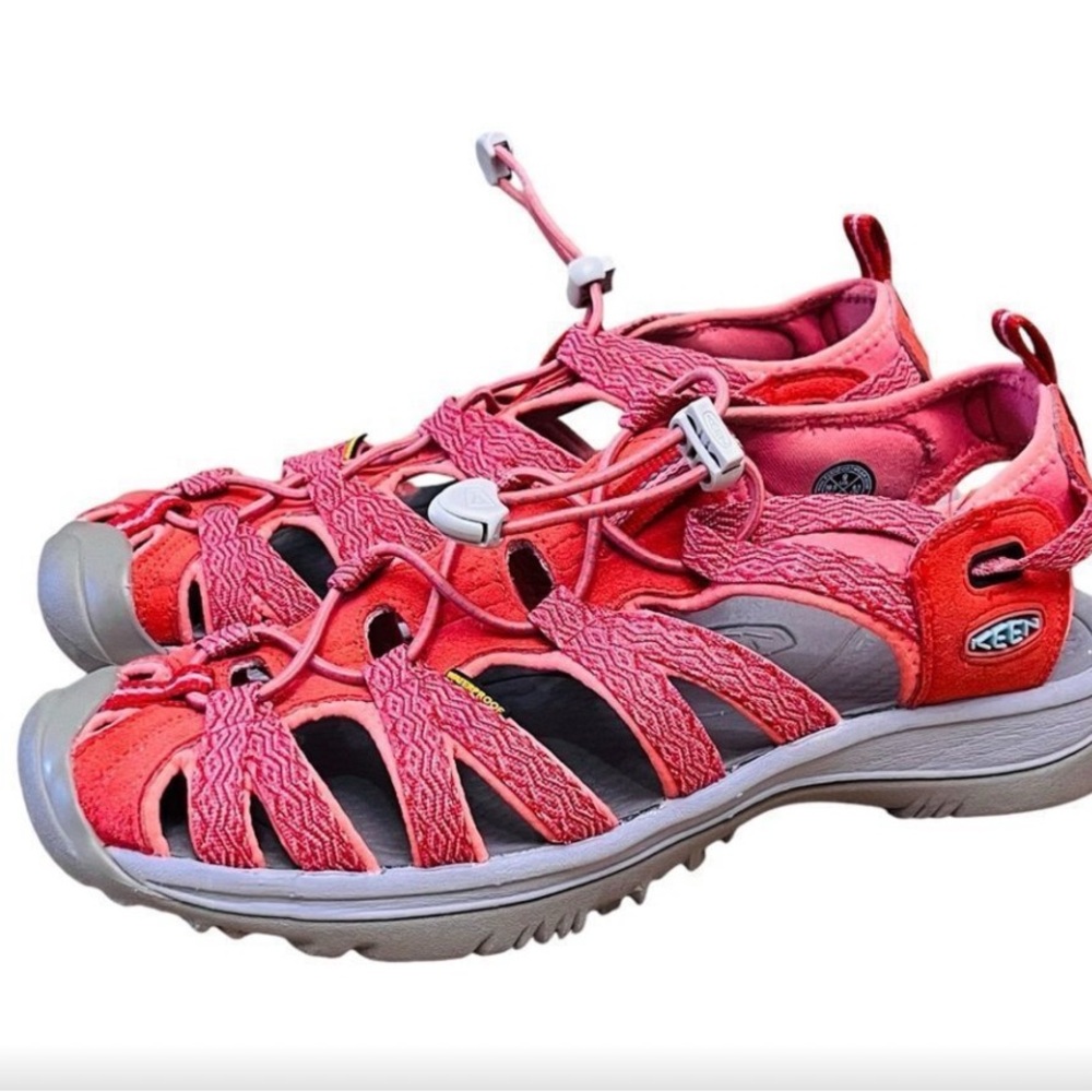 Keen Whisper Sandals Waterproof Hiking Sport Women's Size 9 Peach Pink